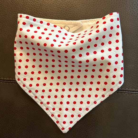 Polka Dot Baby Bandana-Bib - Picture 1 of 3